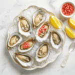 El Oualidia Oysters with Red Wine Vinegar