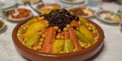 Royal Feast Moroccan couscous and caviar fine dining experience in Marrakech – luxury Moroccan dinner at Chef Marrakech.