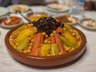 Royal Feast Moroccan couscous and caviar fine dining experience in Marrakech – luxury Moroccan dinner at Chef Marrakech.